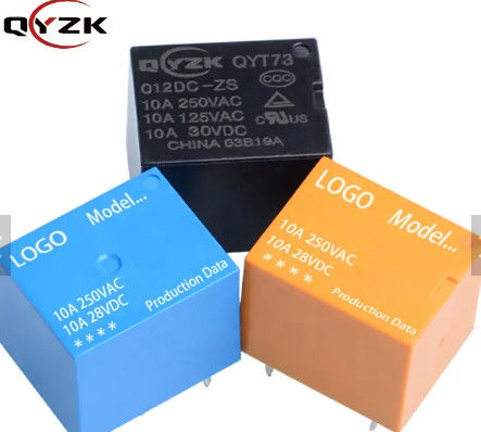 전자기인 12v 전환 중계기 JQC-3F 스트 Pcb 5 핀 T73 DC 48v 24v 12 볼트 5v